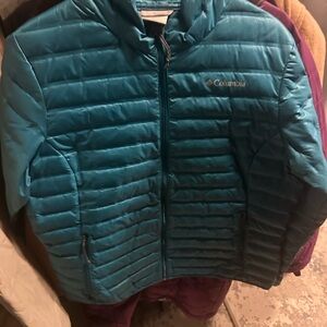 Columbia Dark Teal Puffer Jacket
